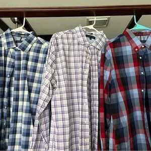 Last chance on Tommy Hilfiger Men's Casual Plaid Shirts - Blue, Red, Purple